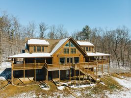 This log home is truly remarkable!